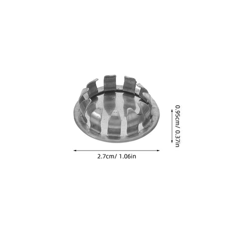 10 Pack Stainless Steel Round Knockout Seal Caps For Electrical Breaker Panels With Heavy Duty Weatherproof Junction Box Plugs, 2.7cm
