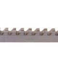 One Quarter Inch Keyway Broach With One Shim For Precise Keyways In Metalworking C HSS Broach teeth close-up