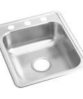 Dayton Single Bowl Drop In Stainless Steel Bar Sink 17 By 21 Inches 22 Gauge Pro Grade ADA Compliant Above Counter Installation