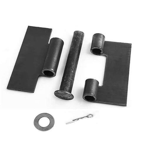 Heavy Duty Weldable Gate Butt Hinges Set, Four Pack 3-3/8 In By 3-3/8 In Weld On Door Hinges parts for Trailer Ramp