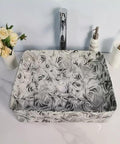 USZWBY Vessel Sinks Bathroom Vessel Sink Hotel Art Wash Basin Marble Pattern Ceramic Bathroom Bowl Sink with a floral design.