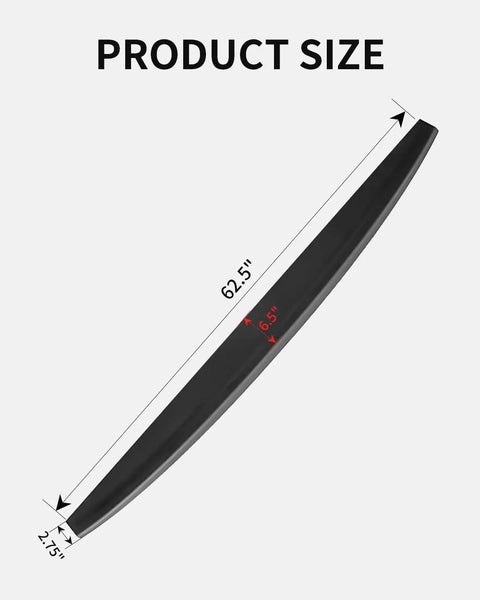 Tailgate Spoiler Top Protector Cover Molding Cap for Dodge Ram 1500 2500 3500 2009 2018 and 2019 2024 Ram 1500 Classic ABS 62.5x2.75 inch