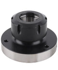 Compact Clamping Collet Chuck For Cnc Milling Machine And Lathe With Er32 80Mm Diameter Stable Carbon Steel Build, top view.