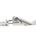 Side view of Mini Stainless Steel Toggle Latch Set For Toolbox Drawer Cases Chests Durable Heavy Duty Anti Corrosion Latches