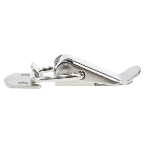 Side view of Mini Stainless Steel Toggle Latch Set For Toolbox Drawer Cases Chests Durable Heavy Duty Anti Corrosion Latches