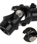 3/4-36 Spline To 3/4 Inch Round U-Joint Steering Universal Joint Coupling Black 83mm Beefed-Up Drop-In Replacement