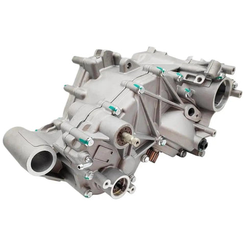 Premium Aftermarket Direct Replacement Gearbox For BRP 1000 Series Models side view with various fittings and connections.