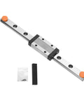Long 150mm Linear Rail With Carriage Block For Smooth Precise Motion, Heavy Duty Bearing Steel, Low Noise, Fully Oiled, Pre Loaded, Easy Install For CNC Hobbyists And DIY Projects rail with carriage and accessories