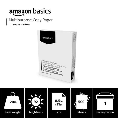 Legit Top Grade Multipurpose Copy Printer Paper 8.5 X 11 Inches 20 Lb Bond 92 Bright White 1 Ream 500 Sheets Jam Free Laser Inkjet Ready Smooth Feed No Fuss Go To Option For Home Offices