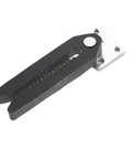 Premium Sectional Couch Connectors 4 Pack Universal Sofa Joint Snap Clips showing a heavy duty black clip for stabilizing modular furniture.