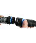 Connecting hose components of the Assembled Quick Click Dust Separator And 5 Gallon Locking Collection Bin With Caster Dolly Power Tool Adapter Set