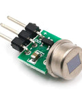 PIR Motion Sensor Module, Infrared Pyroelectric Human Body Detector, Mini IR Motion Induction Sensor, DC 2.7 to 12V, Auto and Manual Trigger, High Sensitivity, Low Power, Easy Install, Reliable Automatic Sensing for Security compact PCB with 3 pins