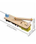 Awesome Educational Reciprocating Linkage Model And Linear Motion Demonstrator Slick Classroom Kit For Engineering Studies Solid Electric Mechanical Teaching Gear, 22.1cm wood platform.