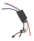70A Brushless RC ESC Waterproof With Built In BEC For RC Boats And Airships shown with wires and connectors