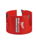 Milwaukee BIG HAWG hole saw kit with carbide teeth, red 10-piece set