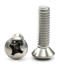 Oval Head Machine Screws 316 Stainless Steel 1/4-20 X 3/4 Inch Pack Of 100 For Saltwater Environments, Corrosion Resistant Fasteners