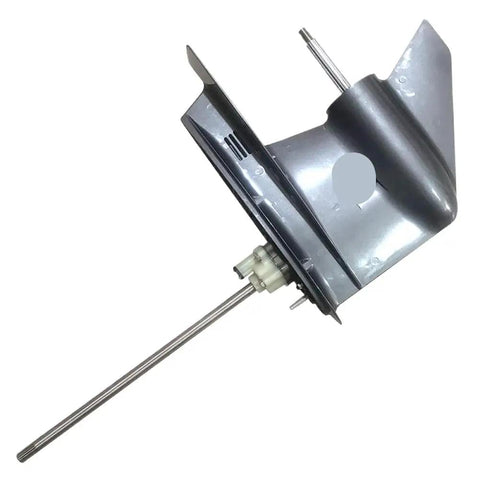 Heavy Duty Lower Unit Assembly Long For 85HP 2 Stroke Outboard Boat Motor With Long Drive Shaft Tough As Nails Replacement Part 692-45300-16-8D And 692-45300-00 side view showing stainless steel drive shaft and durable housing.