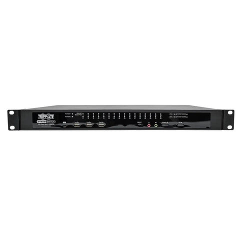 Rock Solid 32 Port Ip Kvm Switch Built For Straightforward Rack Setup And Smooth Multi User Server Oversight with dual power, USB and DVI ports.