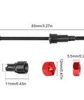 All Metal 45 Steel CVD Driveshaft Set Front And Rear For Arrma Grom Granite Typhon Mega 380 Brushed RC Models Upgrade Includes Wheel Stub Axles For Built Tough Reliable Performance, 83mm shaft
