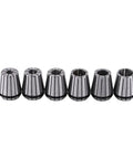 Premium High Precision 65Mn Spring Collet Set for CNC Milling and Engraving Machines shows six durable steel collets.