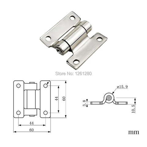 6cm Distribution Cabinet PS Switch Control Side Box Door Hinge with technical dimensions shown below image