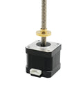 Rock Solid Nema 17 Stepper Motor With T8X8 Lead Screw Linear Actuator for Z Axis CNC Upgrades, 42x40mm, detailed view.