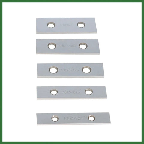 Ten Pair 1/8 Inch By 3 Inch Precision Parallel Block Set With 0.0002 Parallelism Alloy Steel Matched Blocks From 1/2 Inch To 1 5/8 Inch For Machinists And DIY Pros And Gearheads Needing Tight Tolerances And Fast Accurate Setups