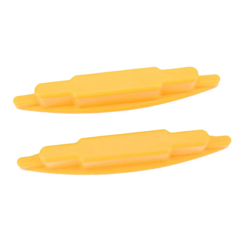 Fafeicy Magnetic Stud Finder with Strong Magnet Features, two yellow plastic tools for locating screws in wood.