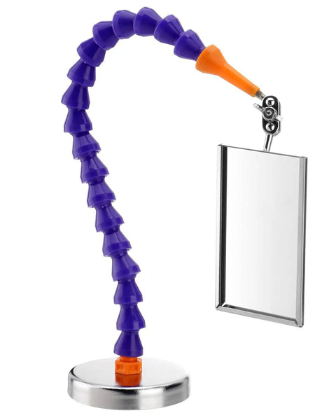 Magnetic Base Inspection Mirror With Adjustable Arm for Mechanics and Technicians hands free welders tool in auto shops