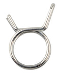 Double Wire Hose Clamp Kit 150 Pack High Carbon Spring Steel Constant Tension Seal For Auto Fuel Air Water Lines Durable Stainless Band Heavy Duty Repair Tool, stainless clamp close-up
