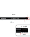 12mm Thru Axles For Bike Forks And Rear Shocks, Lightweight Aluminum Alloy Hub Adapter, 1.75mm Thread Pitch, 166mm Length