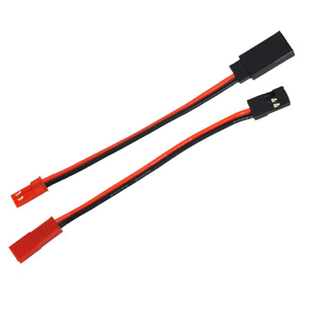 Two Pairs 10cm JST To JR Servo Cable Adapters Male To Female And Female To Male For RC Planes Helicopters Cars Must Cop For Winch Lights Motors