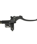 Side view of Rear Hand Hydraulic Disc Brake Master Cylinder Caliper Assembly with brake pads for Chinese ATV Quad Fit TaoTao Sunl Roketa NST Cool Sport 50cc 70cc 90cc 110cc 125cc Compatible With Most Chinese Brands Like Baja Coolsport Kazuma Roketa Taotao Sunl For.