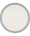 Geos 10-In LED Round Low-Profile Flush Mount Light 2700K Titanium Finish with Edge-Lit Frosted Diffuser top view