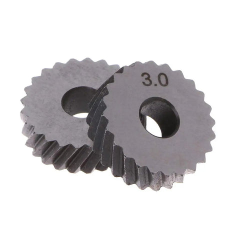 Two Piece Knurl Wheels Knurling Tool Kit 1.0mm 1.2mm 1.8mm 3.0mm For Metalworking Replacement Knurl Wheels And Knurl Pattern Roller