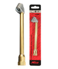 Dual Head Air Chuck With One Quarter Inch FNPT Connection in packaging, Heavy Duty Metal Brass Construction