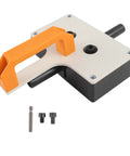 Close-up of Heavy Duty Multifunctional Wire Puller Handheld Tugger Tool with orange handle, suitable for electricians, 30x17x8cm.