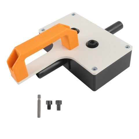 Close-up of Heavy Duty Multifunctional Wire Puller Handheld Tugger Tool with orange handle, suitable for electricians, 30x17x8cm.