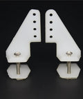 Ten Sets Of Nylon RC Airplane Control Horns W13xL18xH25mm With Four Holes And Screws For Aileron And Rudder Linkages