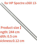 Two Pack Replacement Laptop Bottom Case Rubber Feet Strips For HP Spectre X360 13 Series 13AE010CA 13AE020CA 13AE030CA shown in size