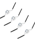 Self Opening Door Hinge Spiral Z Shaped Spring For 5/8 Inch Radius Hinges Automatic Door Reset, 4 pack, metal with black handles