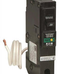 AFCI Circuit Breaker 15 Amp Plug In 1 Inch Wide 3 Inch Long 120 240 VAC Non Interchangeable Arc Fault Safety Device With Red Indicator