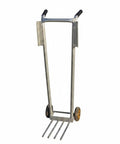 Heavy Duty Metal Hand Truck With Front Crate Prongs And Edge Support Two Wheel Workhorse Cart Built For Warehouses Workshops Deliveries Storage Rooms, 92 cm