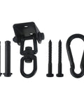 Heavy Duty Hammock Hanging Kit With 360 Degree Swivel Hooks 1000 Lb Capacity For Chairs Yoga Straps Outdoor Porch Use Black