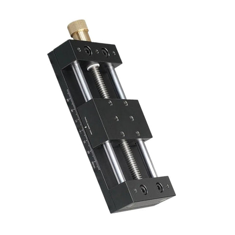 Close-up of Displacement Platform With Manual Fine Tuning For Precision Cross Moving Table Sliding, featuring dual-axis structure.