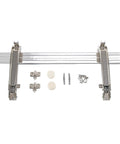 Straight Up Heavy Duty Cabinet Hinges With Smooth 180 Degree Swing And Zero Sweat Quick Mount For Typical Drawers And Bedroom Cupboards Plus Solid Steel Plates components including hinges and mounting hardware.