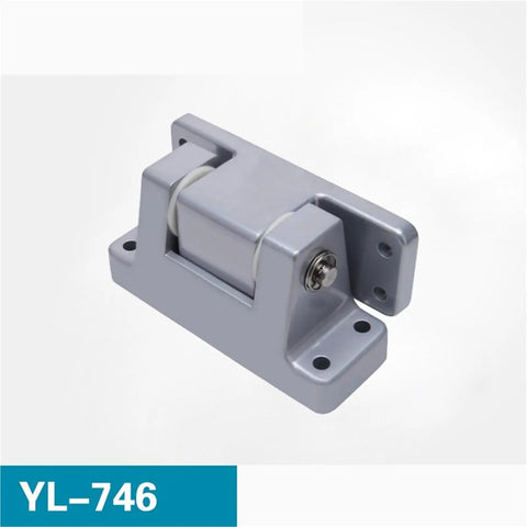 Rugged Aluminum Alloy Cold Storage Door Hinge YL-746 For Semi Embedded Install, One Piece, Built To Take A Beating Heavy Duty Industrial Grade Hardware, Durable Fridge And Freezer Door Pivot For Tough Kitchens Or Warehouses. gray YL-746 hinge