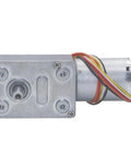 Absolute Beast DC Worm Gear Motor High Torque Speed Reducer 12V 24V adjustable with wires, compact metal casing for robotics and automation.