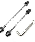 Anti Theft Bike Locking Skewer Set With 7 Lobe Key And Fixed Spring Axle For Urban Commuters Replacing Quick Release Levers