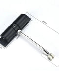 Aluminum Door Closer With Wheels Adjustable Automatic Door Closure For Home Use Black White Finish Heavy Duty No Fuss Self Closing System